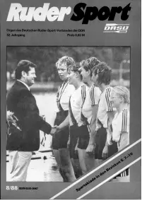 Titelseite Ruder-Sport 8/1988